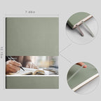 EMSHOI Dotted Journal Bullet Notebook, B5 Large Softcover Leather Journal - Image 4