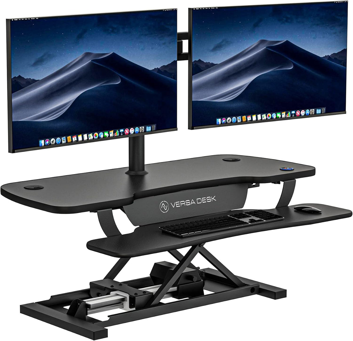 VERSADESK® PowerPro™ 40” x 24” Standing Desk Converter | 40 inch Electric