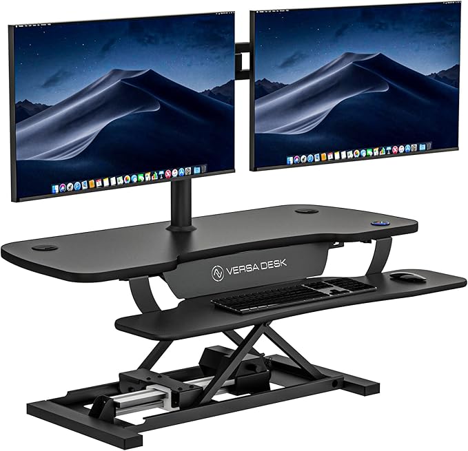 VERSADESK® PowerPro™ 40” x 24” Standing Desk Converter | 40 inch Electric by VERSADESK