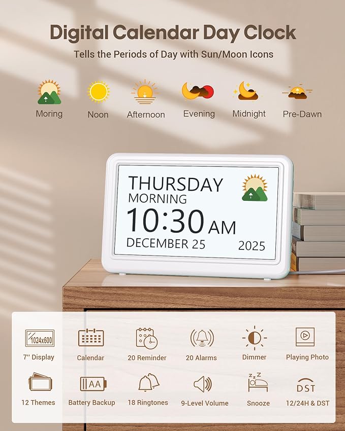 Digital Clock with Date and Week - Image 2