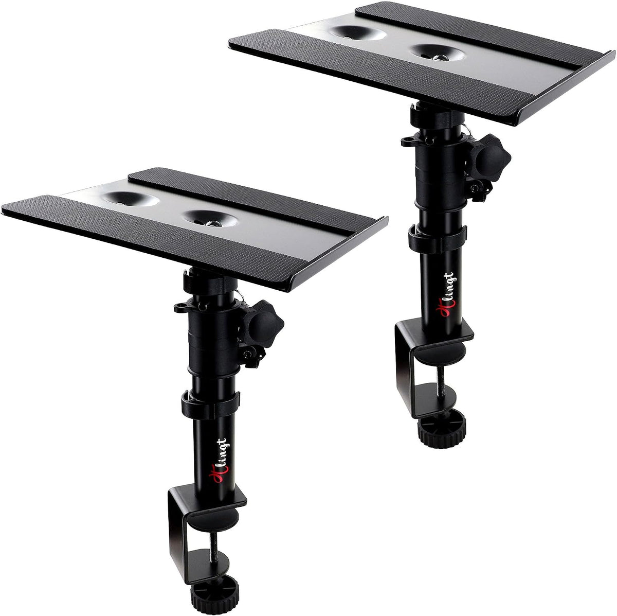 Tlingt Clamp-on Desktop Speaker Stands, Desk Mount Set, Fits 5"-6" ...