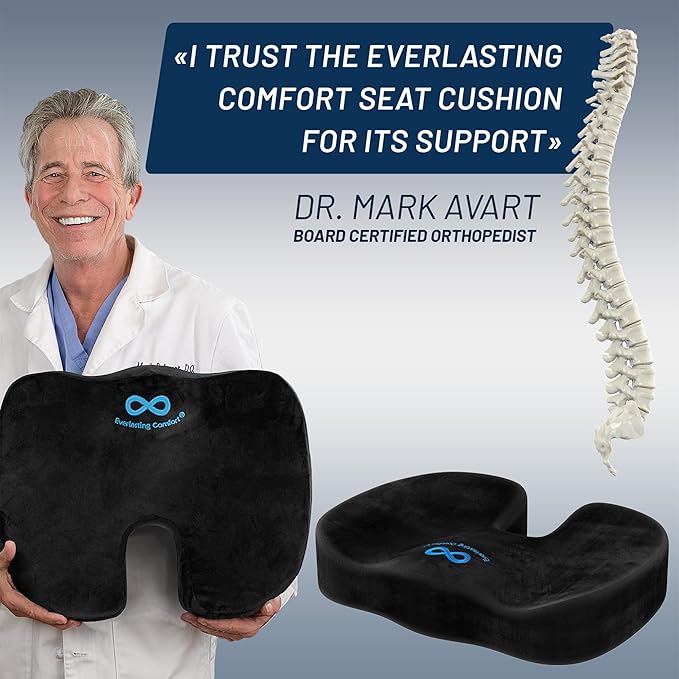 Everlasting Comfort Doctor Recommended Memory Foam Seat Cushion - Image 4
