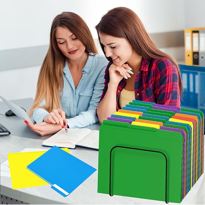 File Folder, HERKKA 30 Pack 1/3 Cut Tab File Folders, Colored File Folders - Image 7