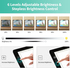 rechargeable a4 light pad - stepless dimmable 6, close-up detail