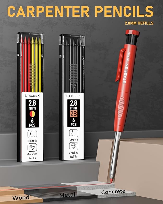 STAGEEK 14 Pack Carpenter Pencil Set - Image 2