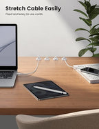 5Pack Cord Holder Clips, Desk Organizer Accessories- Lamicall Cable Holder - Image 4