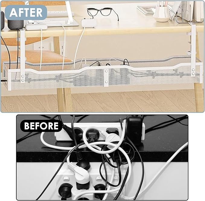 Mzmaxy Cable Management, Metal Cord Organizer - Image 6
