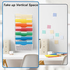 EASEPRES 8 Pocket Mesh Hanging Wall File Organizer, Wall Mounted Mail Paper - Image 4
