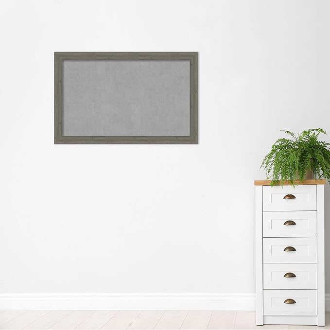 Amanti Art Grey Framed Magnetic Board 29x45 Large Vision Board - Image 5