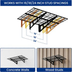 fleximounts 1-pack 2x3ft garage shelving wall-mounted storage rack, package contents