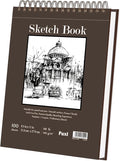 Fuxi Sketchbook 8.5x11, 100 Sheets Hard Cover Sketch Book 8.5" x 11", 68 by SketchBook