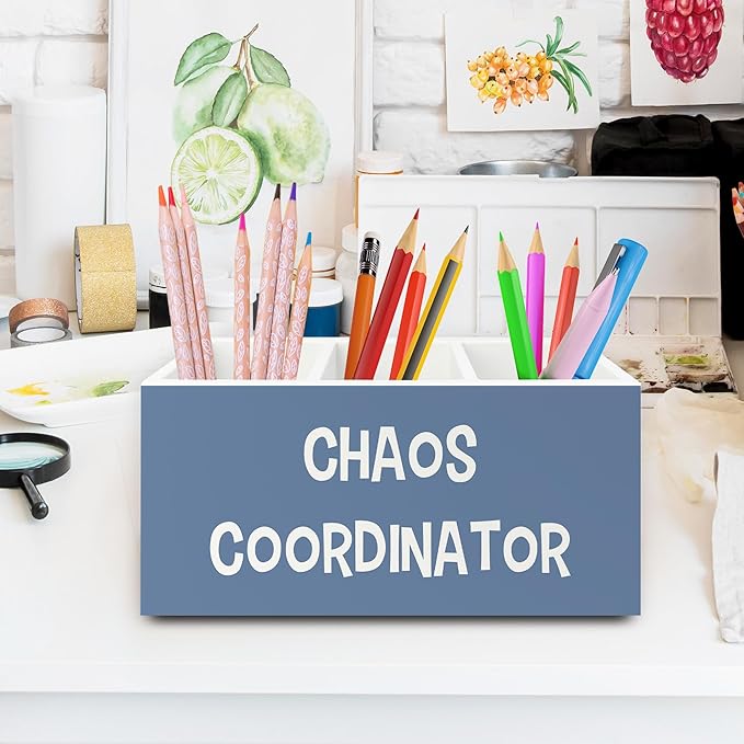 XPH Chaos Coordinator Blue Pen Pencil Holder Organizer - Image 2