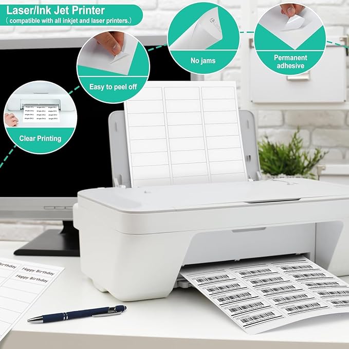 L LIKED Printable Address Labels, 500 Labels, 30 per Sheet, Mailing Labels - Image 4