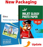 Uinkit 100 Sheets Inkjet Photo Paper Glossy 8.5x11 48lb 180Gsm Professional - Image 2