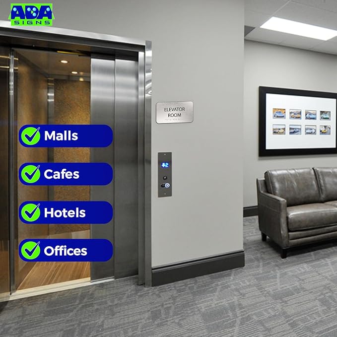 ADA Elevator Room Sign for Business - Image 6