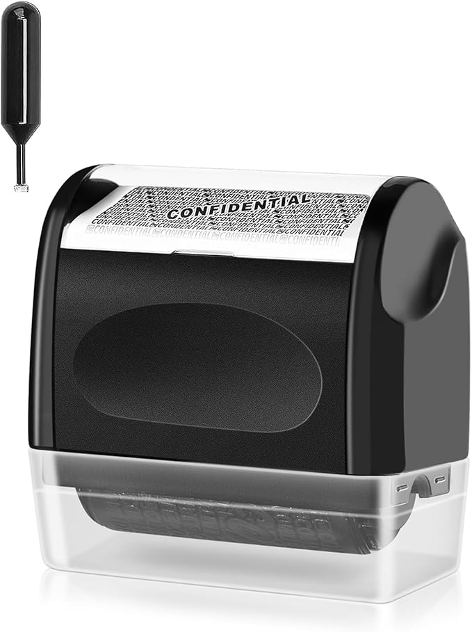Identity Theft Protection Roller Stamp, 1 Refill Ink - Image 9