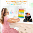 Pencil Pen Holder for Desk, 9 Slots 360 Degree Rotating Desk Organizers - Image 7