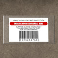 Janlaugh 50 Pcs Industrial Clear Label Protectors 10 x 6 Inch Waterproof Clear
