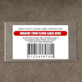 Janlaugh 50 Pcs Industrial Clear Label Protectors 10 x 6 Inch Waterproof Clear by Janlaugh