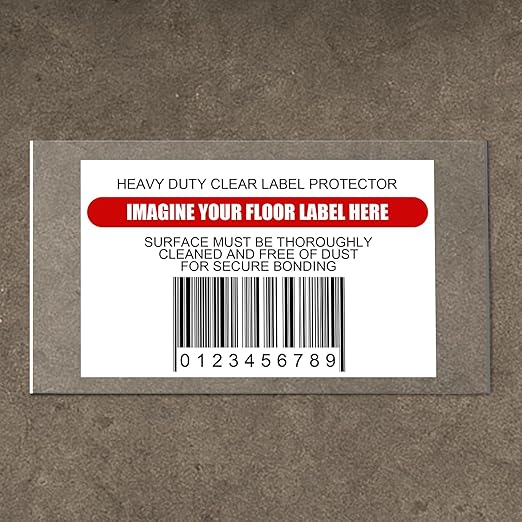 Janlaugh 50 Pcs Industrial Clear Label Protectors 10 x 6 Inch Waterproof Clear by Janlaugh