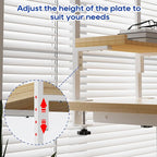 ART-GIFTREE Clamp On Desk Shelf 2-Tier, 12.5 inch Wood Shelving Unit - Image 6