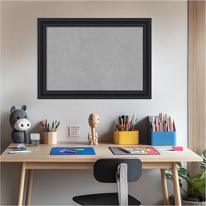 Amanti Art Black Framed Magnetic Board 20x28 Medium Vision Board - Image 6