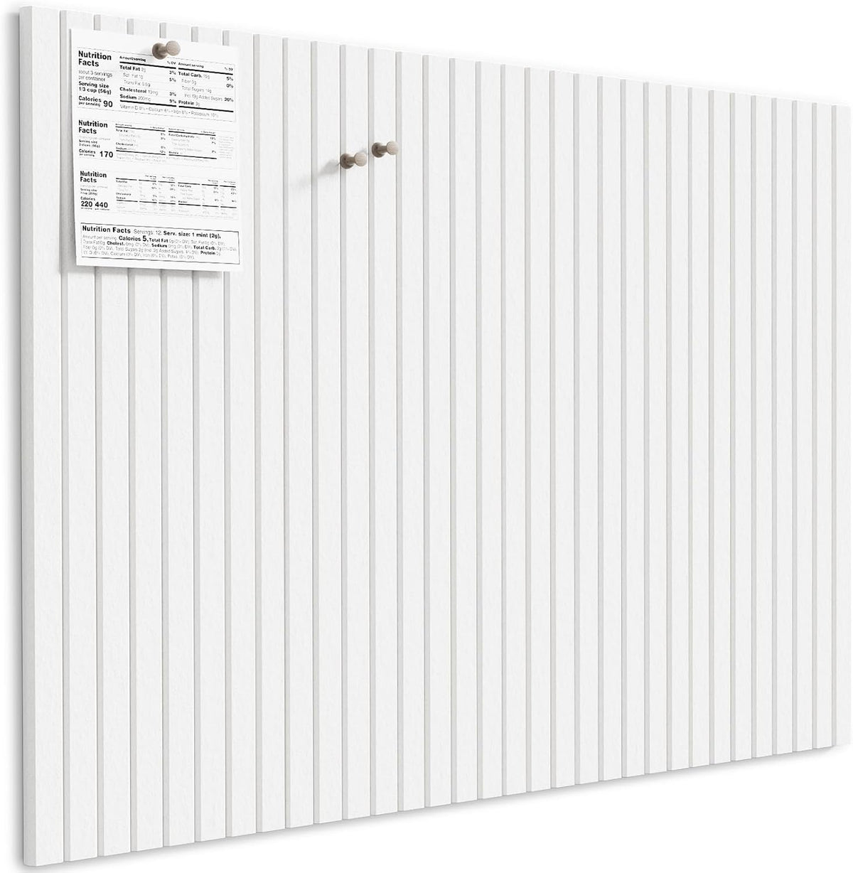 MaxGear Bulletin Board 48" x 36", White Felt Wall Tiles Home Decor