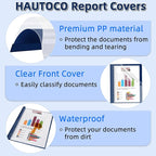 HAUTOCO 12 Pack Plastic Report Covers - Image 5