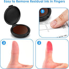 ERKOON 6 Pack Fingerprint Ink Pads, Thumbprint Ink Pad - Image 6