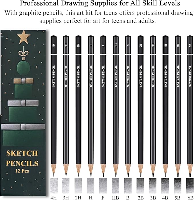 Fuxi Sketch Pad and Pencil Set | Stocking Stuffers, Art Supplies - Image 3