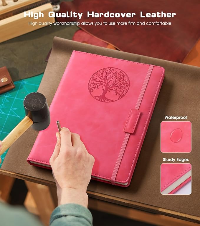 Biuwory Lined Journal Notebook for Women Men, 256 Pages B5 Large Hardcover - Image 3