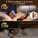 syrinx led desk lamp for home office, 18w, front angle view