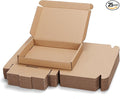 PHAREGE 7x5x1 inch Shipping Boxes Bulk 25 Pack Brown, Tab Lock Tuck Top Mailer by PHAREGE