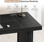 Tribesigns 63" Executive Desk, Large Office Computer Desk - Image 7