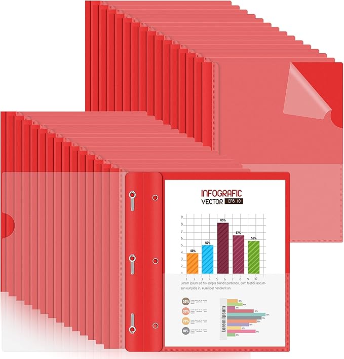 HAUTOCO 30 Pack Plastic Report Covers by HAUTOCO