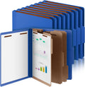 Skyygemm 24 Pcs Classification Folders Letter Size, 3 Divider Pressboard File