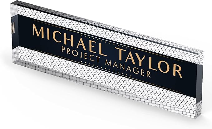 Artblox Personalized Office Desk Name Plate - Image 5