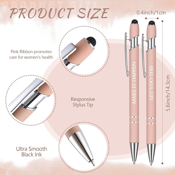 Zonon 12 Pcs Inspirational Pens Bulk Funny Ballpoint Pen - Image 3