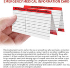 24 Pack Red Emergency Medical ID Wallet - Image 3