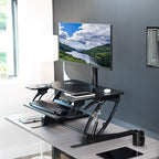 VIVO 32 inch Height Adjustable Stand Up Desk Converter, V Series, Quick Sit to - Image 2