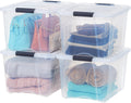 IRIS USA 40 Qt Stackable Plastic Storage Bins