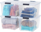 IRIS USA 40 Qt Stackable Plastic Storage Bins by IRISUSA