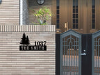 Personalized Pine Trees House Number Metal Sign Custom Address Metal Signs - Image 4