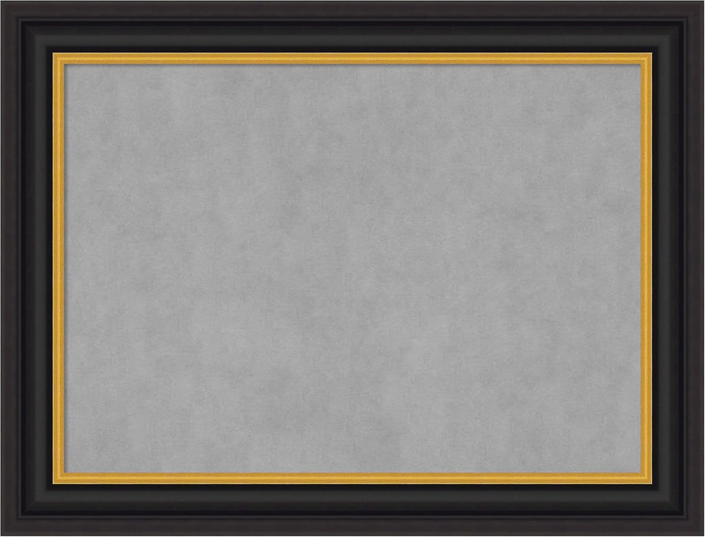 Amanti Art Black Framed Magnetic Board 26x34 Medium Vision Board