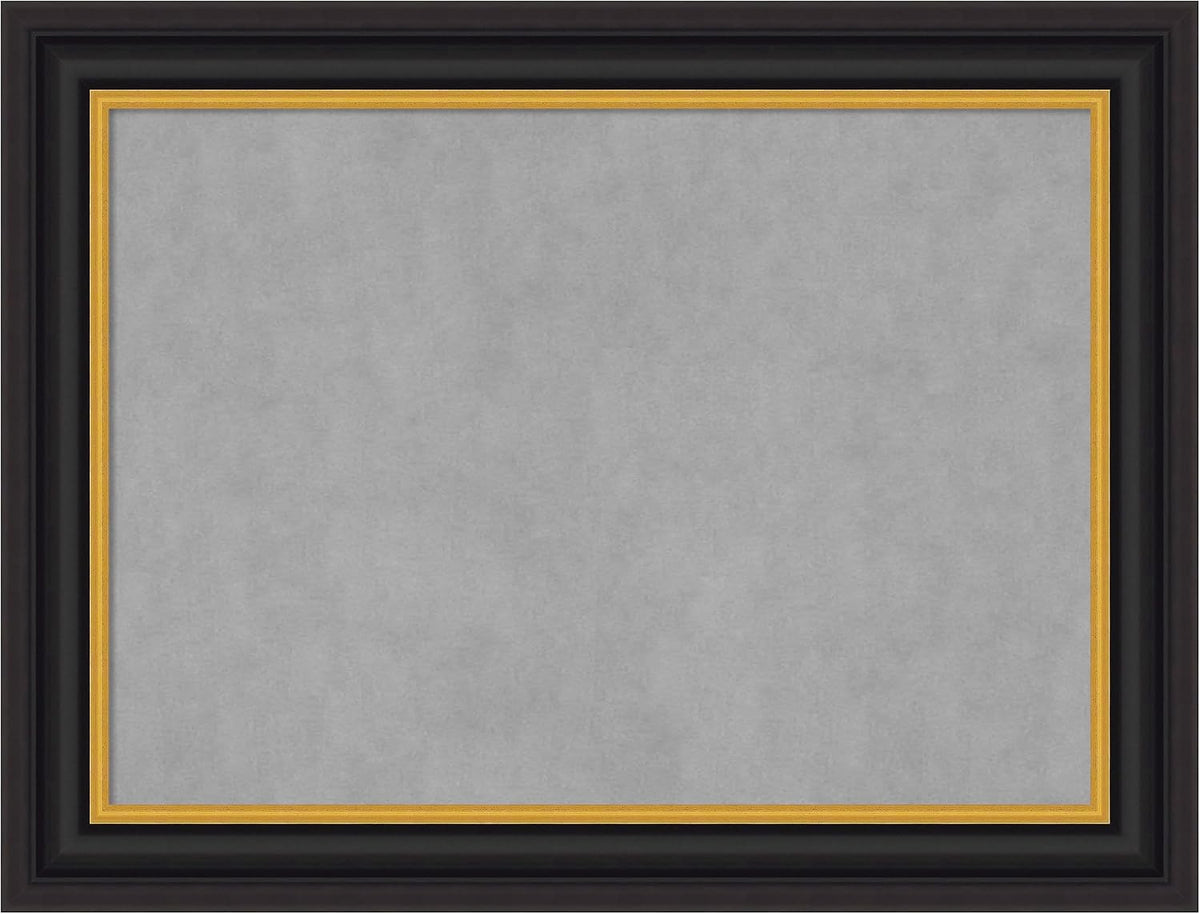 Amanti Art Black Framed Magnetic Board 26x34 Medium Vision Board
