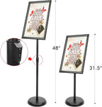 DISPLAYSWORKER Adjustable Poster Sign Stand 11 x 17, Floor-Standing Sign Holder - Image 3
