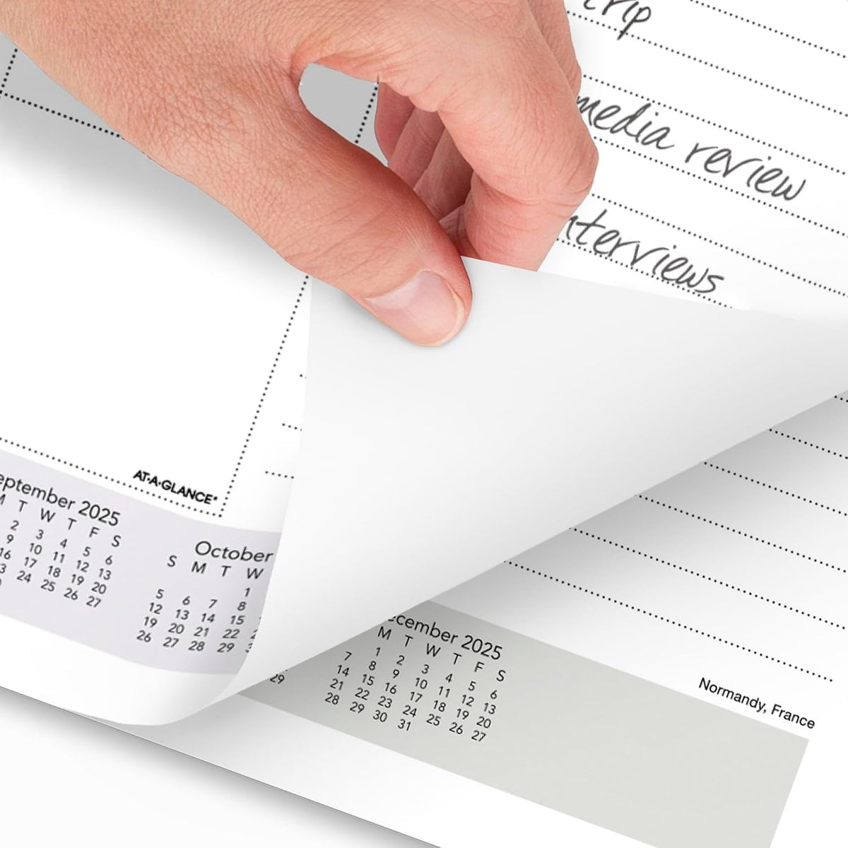 2025 AT-A-GLANCE® Panoramic Landscape Monthly Desk Pad, 21-3/4" x 17&quo...
