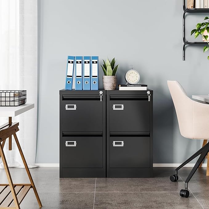 MIIIKO2 Drawer File Cabinet, Metal Vertical Filing Cabinets - Image 6
