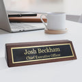 Business Wood Name Plate for Desk | Custom Desk Name Plate Personalized Gift