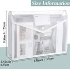 10 Pieces Plastic File Folders Envelope Expanding File Wallet Organizer - Image 2